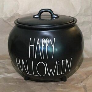 New Rae Dunn happy Halloween large cauldron